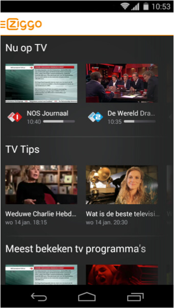 Ziggo’s SVOD live on Android and iOS | Divitel